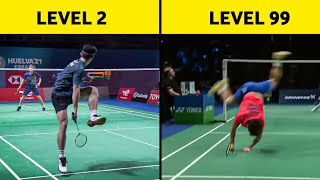 Badminton Trick Shot Level 1 to Level 100 [upl. by Charlie]