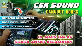 CEK SOUND DANGDUT KOPLO GLERR FULL BASS TERBARU 2024 MIDDLE KENCANG DI JAMIN BALAP [upl. by Gautea412]