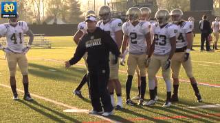 Notre Dame Football  2012 Spring Practice Update  March 30 2012 [upl. by Scheld]