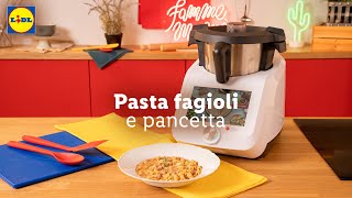 Monsieur Cuisine Smart  Pasta fagioli e pancetta  Chef in Camicia  Lidl Italia [upl. by Otiv888]