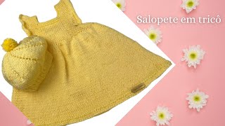 SALOPETE DE TRICÔ PARA BEBÊ [upl. by Gnoud23]