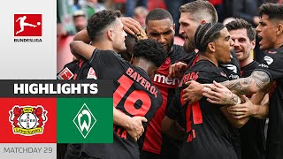 Wirtz Hattrick amp Bundesliga Champions 2024  Bayer 04 Leverkusen  SV Werder Bremen 50  Highlights [upl. by Erkan838]