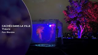 Fête des lumières de Lyon 2022  caché dans la ville au parc Blandan [upl. by Kirad982]