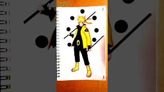 Naruto six paths of sage mode drawing part 2 shorts anime ytshorts animedrawing art drawing [upl. by Odelet]