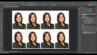 How to Create a passport size photo in adobe Photoshop cc  Photoshop tutorial [upl. by Oiromed]