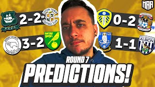 CAN ANYONE STOP WEST BROM  Championship Predictions  Round 7 [upl. by Biddle]