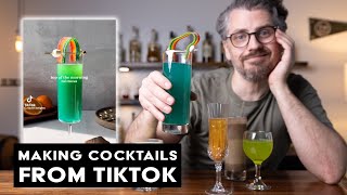 Trying St Patricks Day cocktails from Tiktok [upl. by Tebzil]