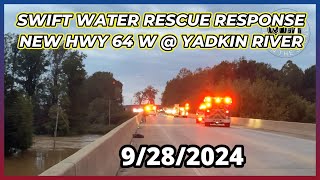 Swift Water Rescue Yadkin River 9282024 [upl. by Asabi792]