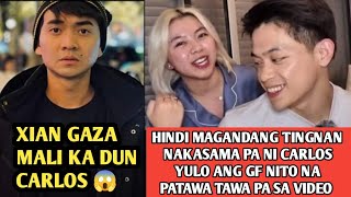 XIAN GAZA PINALAGAN ANG VIDEOS NI CARLOS YULO AT CHLOE SAN JOSE PATAWA TAWA PA RAW 😱 [upl. by Daphie]