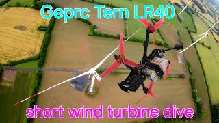 FPV Drone Flight with Geprc Tern LR40  bad weather short flight sendit [upl. by Yelyr]