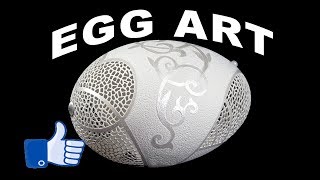 Awesome Egg Art  Best Egg Shell Art [upl. by Recnal]