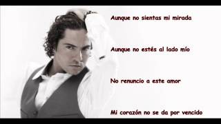 David Bisbal  Hasta El Final Lyric Video [upl. by Yttocs]