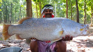 19 kg wait vetki fish curry  Sahi vetki fish recipe cooking for village people  villfood Kitchen [upl. by Hephzipah14]