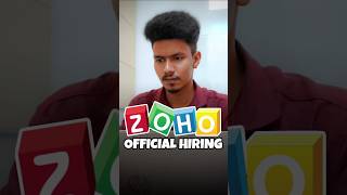 ZOHO Off campus drive  Any degree Job zoho shorts [upl. by Ditzel526]