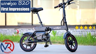 Windgoo B20 first impressions Ebike thats almost a scooter [upl. by Sacttler]