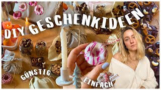 Selbstgemachte Geschenke  6 DIY Ideen für günstige amp einfache Weihnachtsgeschenke [upl. by Mikaela]