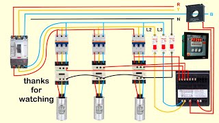 Complete Auto Power Factor Panel Wiring Diagram [upl. by Ahsiakal]