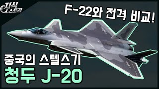 중국의 스텔스기 quot청두 J20quot  F22와 비교 지식스토리 [upl. by Fini]