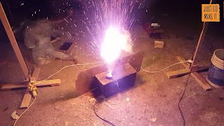 Exploding Lithium battery how not to charge a lipo [upl. by Rosy]