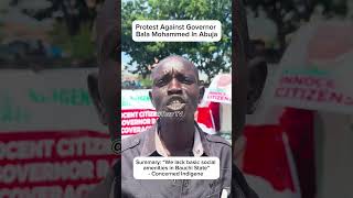 PROTEST AGAINST GOVERNOR BALA MOHAMMED OF BAUCHI STATE IN ABUJA [upl. by Dacy]