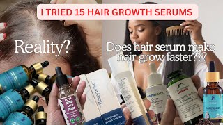 12 months Experience Pilgrim Hair Growth serum and other serums Part 3 Non sponsored [upl. by Nanyk311]