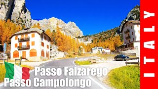 Driving in Italy Dolomites Passo Campolongo Passo Falzarego [upl. by Kapor611]