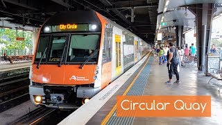 Sydney Trains Vlog 1515 Circular Quay With a Variety of Trains [upl. by Leor]