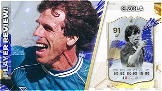 HES TOO GOOD TOTY ICON 91 RATED GIANFRANCO ZOLA PLAYER REVIEW  EA FC24 ULTIMATE TEAM [upl. by Nnyroc657]