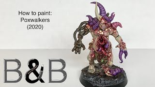 How to paint Poxwalkers 2020 [upl. by Oiramrej]