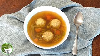 Traditional Matzo Ball Soup  Easy amp Vegan Matzo Ball Soup Recipe [upl. by Ahsieyt340]