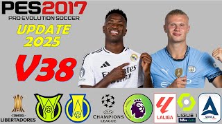 MEGA ATUALIZAÇÃO PES 2017 2025 [upl. by Buxton]