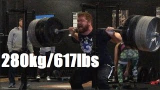 Eoin Squats 280kg  CSP Super Totals [upl. by Codie]