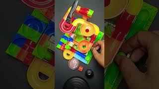 SATISFYING MARBLE RUN SPIRAL FALL DOWN 88 satisfyingvideo satisfying marblerun marblerunspiral [upl. by Areivax]