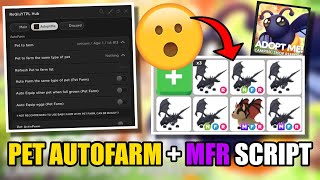 UPDATED Adopt Me Script Hack  GUI  Pet Autofarm  FREE MFR Pastebin 2023 [upl. by Llednohs439]