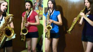 Saxophone Quartet  Dont Get Around Much Anymore [upl. by Devad657]