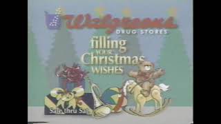 1992 Walgreens Drug Store Christmas Commercial [upl. by Nauqas582]