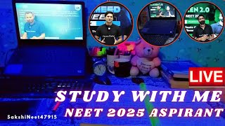 ⏰ Night Live Study with me🔴 neet upsc motivation study live viralvideo trending shorts [upl. by Llenyaj77]