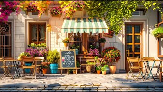 Serene Italian Cafe Morning ♫ Relaxing Jazz amp Instrumental Music Venice Street Ambience [upl. by Aihseuqram]