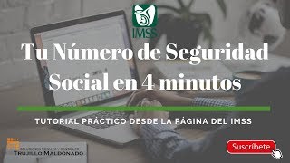 ►►Trámita tu NUMERO DE SEGURIDAD SOCIAL Facil y Rapido [upl. by Cale]