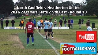 2016 State 2 SE Rd 13  North Caulfield v Heatherton United [upl. by Kerge]