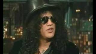 Slash Talks About Axl Rose  David Letterman Show [upl. by Ellersick]