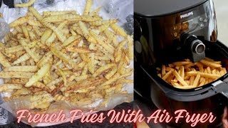 French Fries With Air Fryer without Oil By Mera Dasterkhwan MD [upl. by Carlye9]