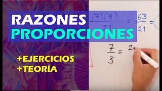 🌟¿COMO RAZONES Y PROPORCIONES REGLA DE TRES [upl. by Darren]