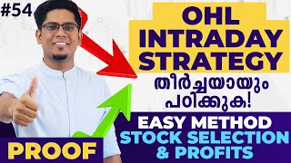 Best amp Easy Intraday Trading Strategy  OHL Open  High or Low Strategy for Profits  Malayalam [upl. by Rinee]