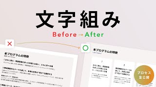 【デザインの基本】文字組み  レイアウトを文字の配置だけで綺麗にする方法 [upl. by Oraneg]