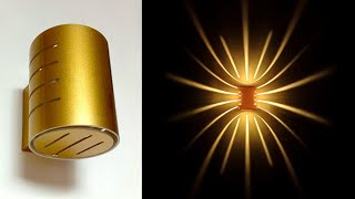 Modern Lighting Ideas from PVC Pipe  Wall Lamp Design Spotlight  DIY Crafts [upl. by Aldon]