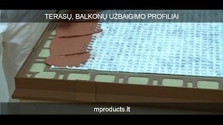 Profiliai balkonų ir terasų užbaigimui [upl. by Mallory960]