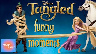 TANGLED FUNNY MOMENTS  Disney Animated HD [upl. by Heinrick]