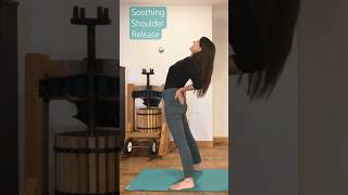 Try this shoulder release yogawithsaratrapani shoulderpainexercises [upl. by Eedak]