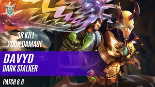 38 KILL 200K DAMAGE DAVYD ANDROXUS PALADINS COMPETITIVE MASTER DARK STALKER [upl. by Oidgime]